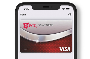 Mobile wallet screen